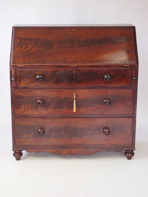 fig 1. Victorian Mahogany Bureau or Desk