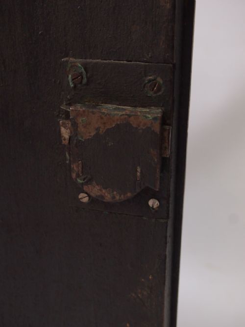 fig 1. Georgian Bow Fronted Oak Corner Cupboard