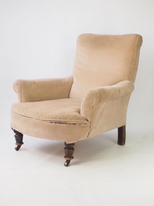 Howard Style Victorian Armchair for Reupholstery
