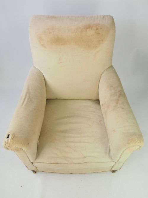 fig 1. Edwardian Armchair for Reupholstery - Club Chair