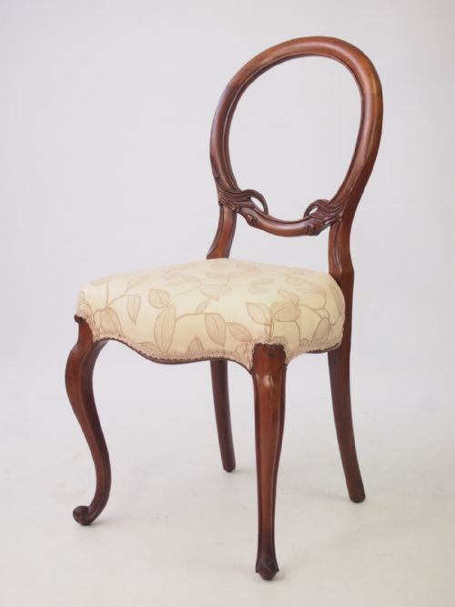 Antique Victorian Balloon Back Chair