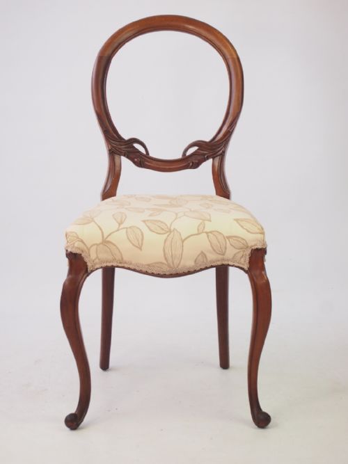 fig 1. Antique Victorian Balloon Back Chair