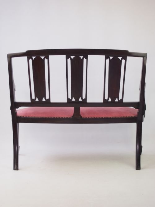 fig 1. Edwardian Mahogany & Inlaid Settee or Sofa