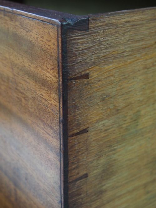 fig 1. Small Antique Georgian Mahogany Bureau