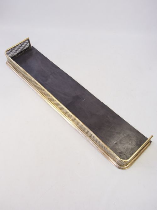 fig 1. Large Victorian Pierced Brass Fire Fender
