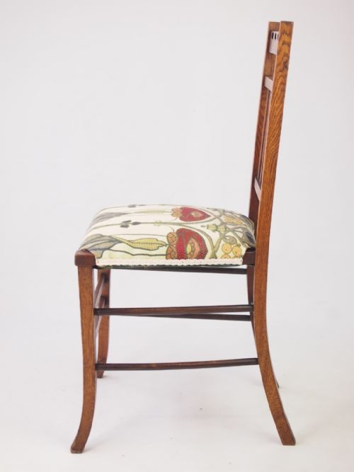 fig 1. Small Edwardian Arts & Crafts Oak Chair