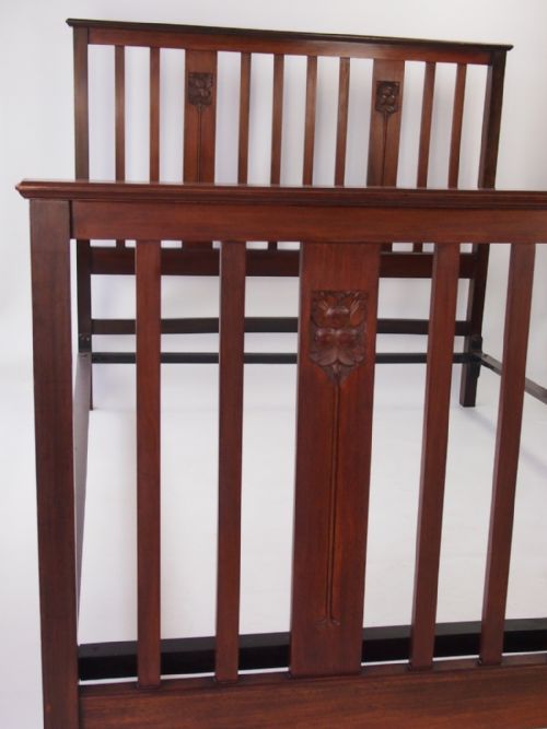 fig 1. Edwardian Walnut Standard Double bed