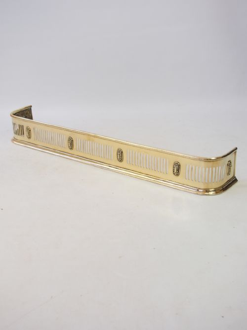 Victorian Pierced Brass Fire Fender