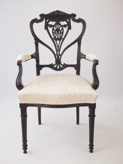 fig 1. Edwardian Desk Chair or Open Armchair