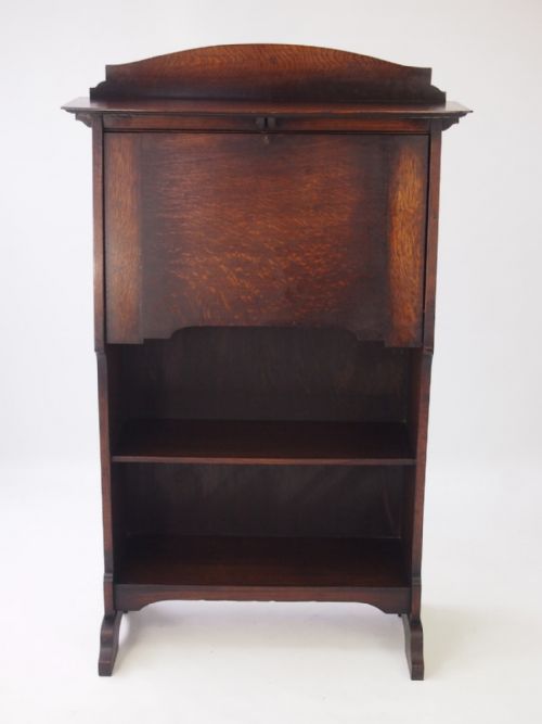 fig 1. Edwardian Arts & Crafts Oak Hall Bureau