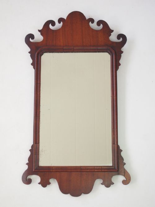 Georgian Mahogany Fretwork Vauxhall Mirror