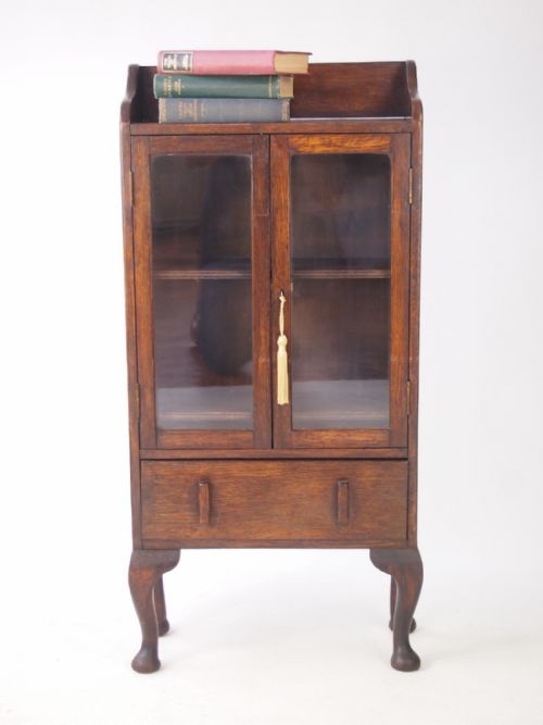 Small Oak Bookcase with Drawer