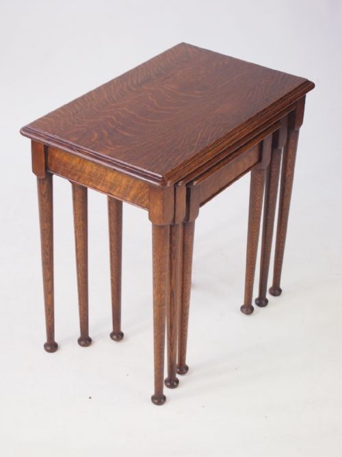 Small Oak Nest of Tables