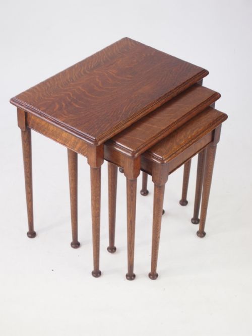 fig 1. Small Oak Nest of Tables