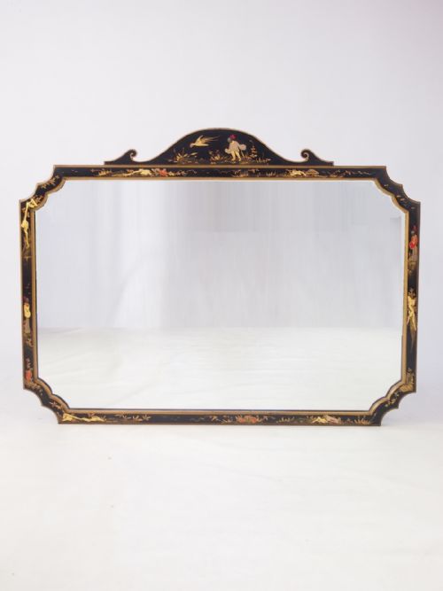 Large Chinoiserie Mirror or Overmantle