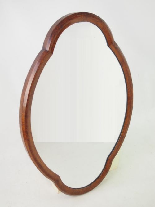 Large Victorian Walnut Framed Mirror