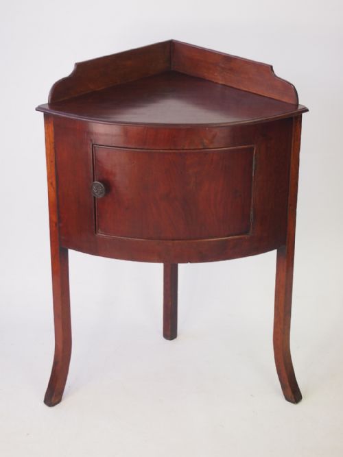 fig 1. Georgian Mahogany Corner Cabinet or Bowl Stand