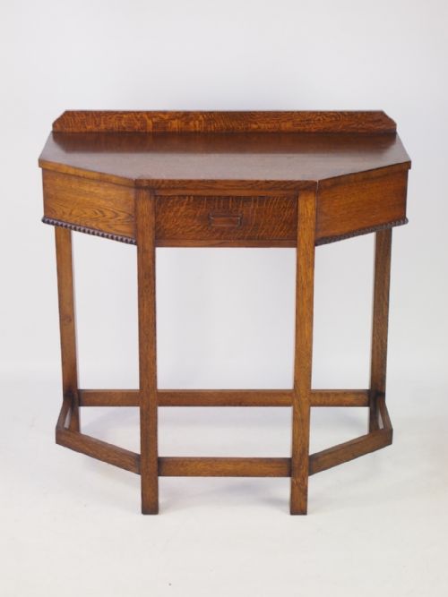 Art Deco Oak Hall Table