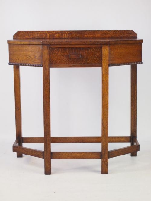 fig 1. Art Deco Oak Hall Table
