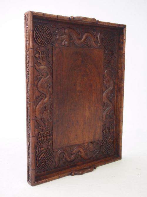 Dragon Carved Drinks Tray