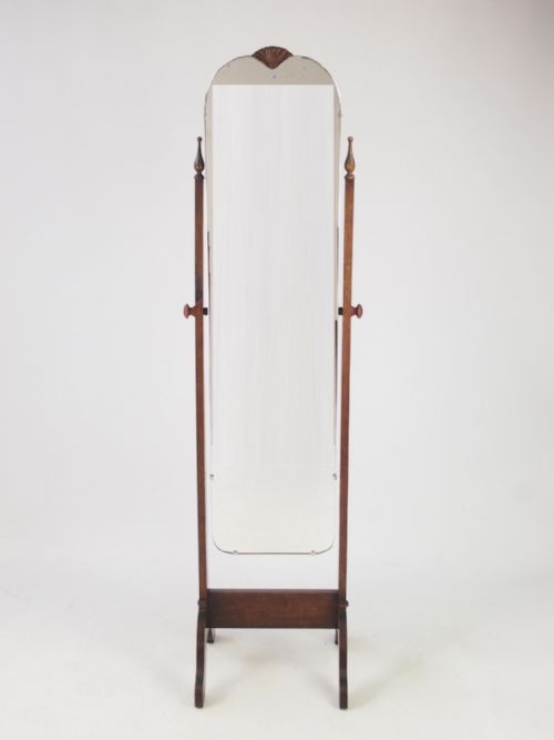 fig 1. Oak Cheval Mirror