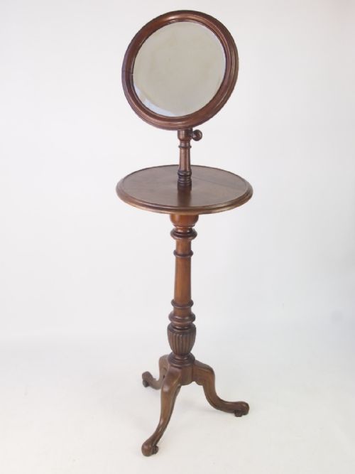 Victorian Gentleman’s Shaving Stand with Adjustable Mirror