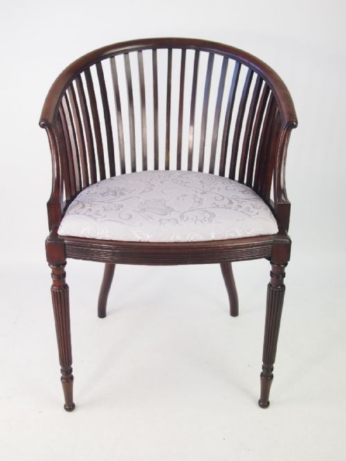 Edwardian Mahogany Tub Chair