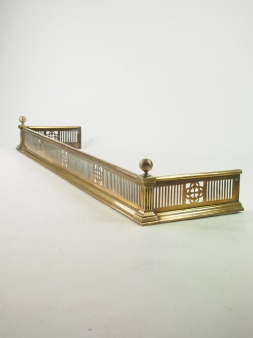 Victorian Pierced Brass Fire Fender