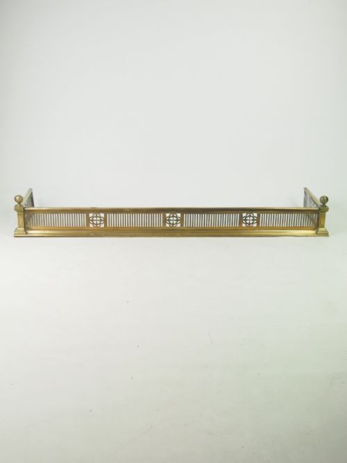 fig 1. Victorian Pierced Brass Fire Fender