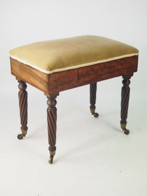 Antique Regency Mahogany Piano Stool
