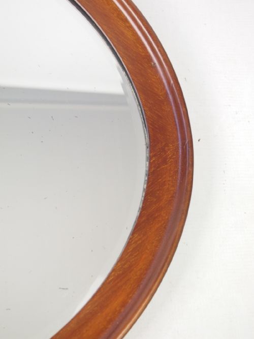 fig 1. Small Oval Mahogany Mirror