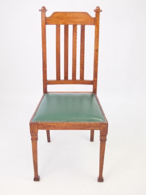 Edwardian Oak Arts & Crafts Chair