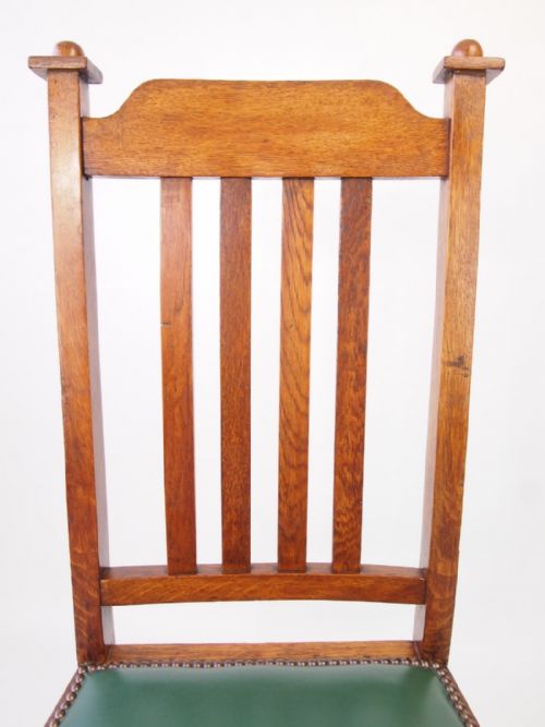 fig 1. Edwardian Oak Arts & Crafts Chair