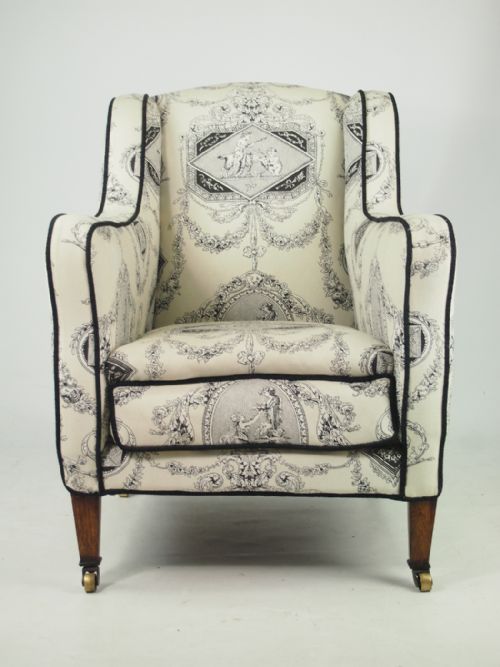 fig 1. Edwardian Armchair in Laura Ashley Fabric