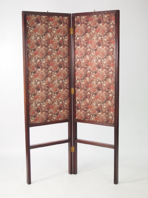 fig 1. Regency Mahogany Folding Fire Screen