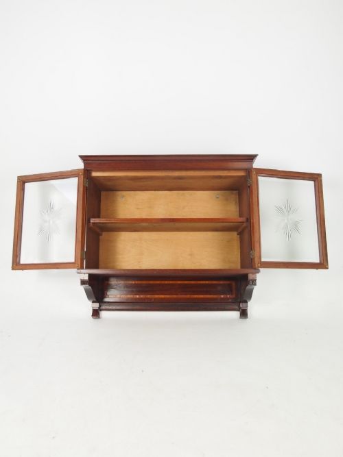 fig 1. Edwardian Mahogany Hanging Cabinet