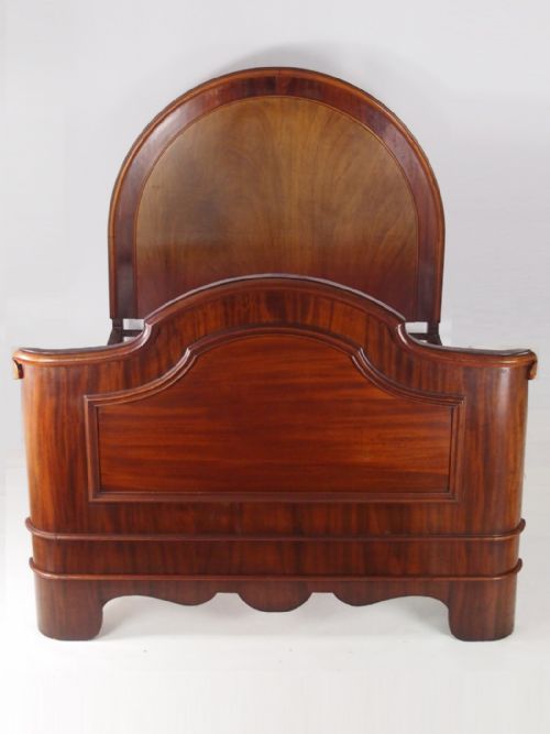 Antique Victorian Mahogany Double Bed