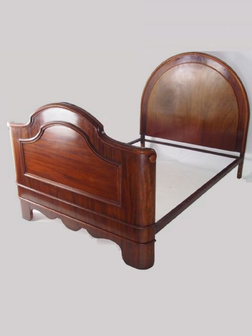 fig 2. Antique Victorian Mahogany Double Bed