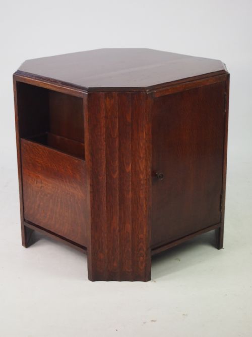 Art Deco Oak Book Table / Coffee Table