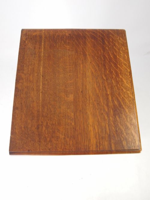 fig 1. Oak Music Cabinet with Label