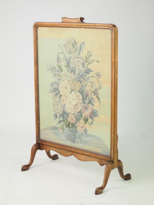 Ewdardian Walnut Fire Screen