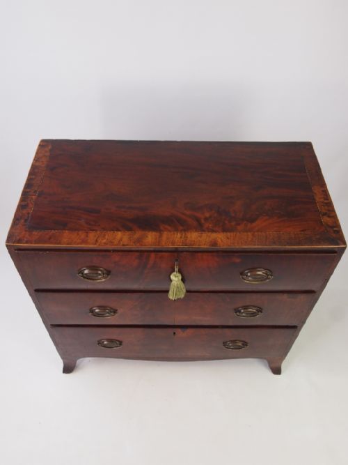 fig 1. Small Georgian Mahogany Chest of Drawers