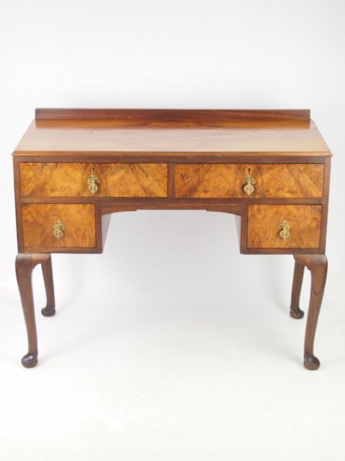 Small Art Deco Walnut Desk