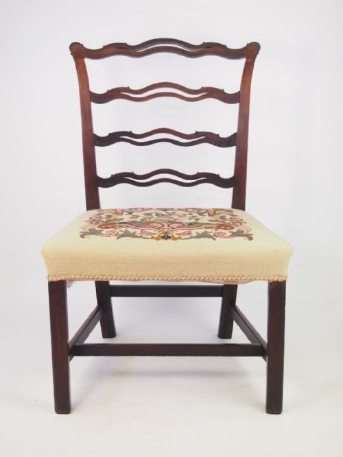 Georgian Mahogany Wavy Back Chair