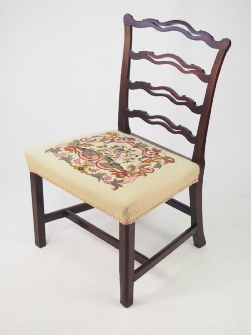 fig 1. Georgian Mahogany Wavy Back Chair