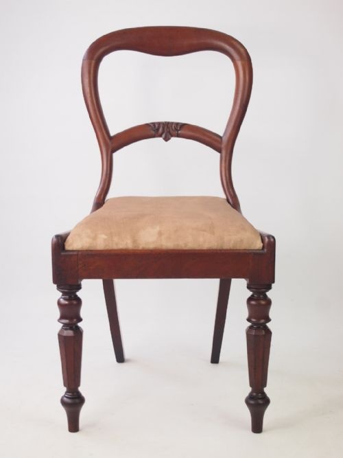 fig 1. Antique Victorian Mahogany Desk Chair