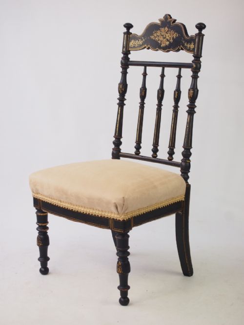 Victorian Japanned Side Chair