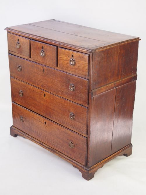 fig 1. Georgian Oak Chest of Drawers