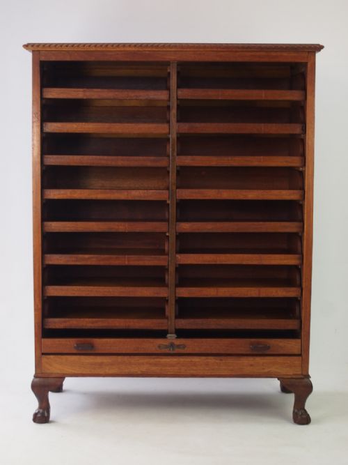 fig 1. Edwardian Tambour Front Cabinet