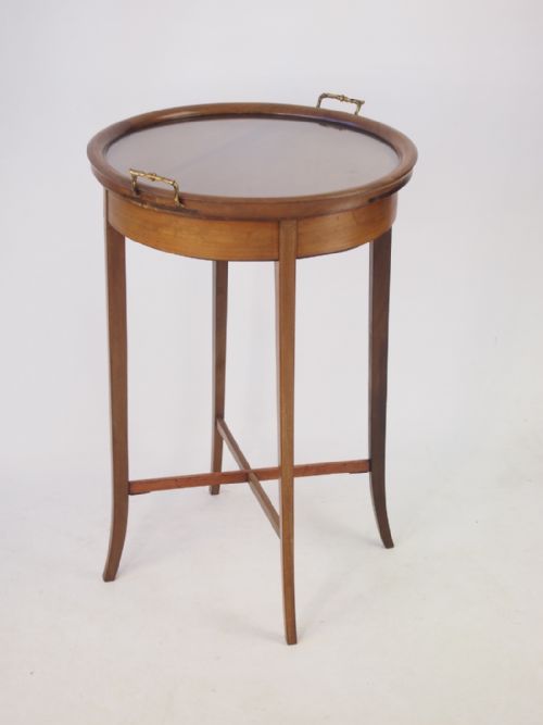 Edwardian Mahogany Butlers Tray Top Table